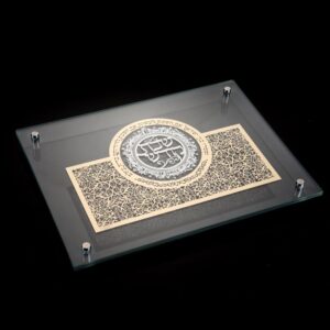 מגש לחלות זכוכית שיש גודל 28/38